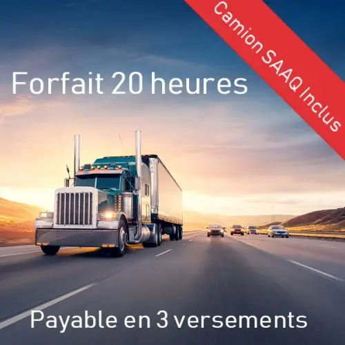 Cours de camion accelere deluxe 20 heures