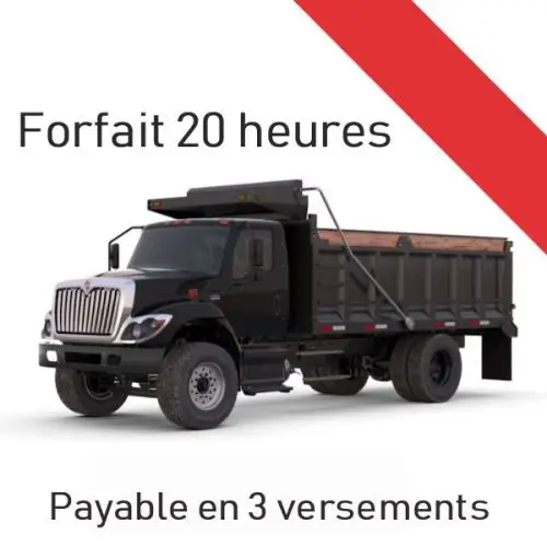 Cours de camion classe 3 acceleré 20 hrs