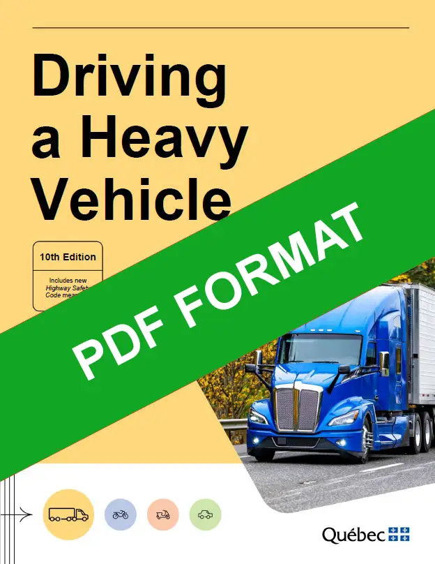 Book to learn how to drive a truck in Quebec