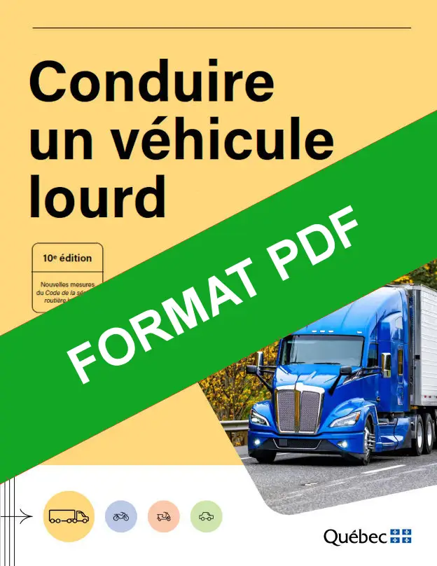 Livre pour apprendre la conduite de camion au Quebec